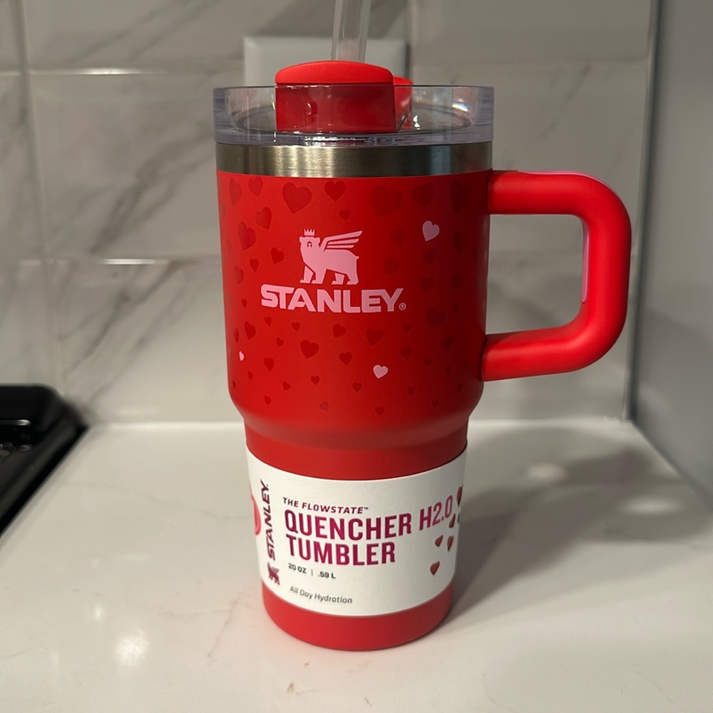2025 Target Stanley Valentines 20 OZ Tumbler - Ruby Hearts